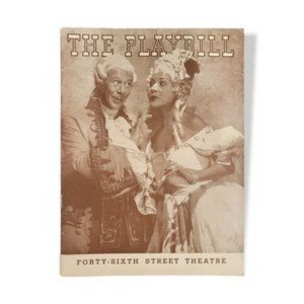 Antique/Vintage M. et Mme. Playbill Year 1940 Forty-sixth Street Theatre